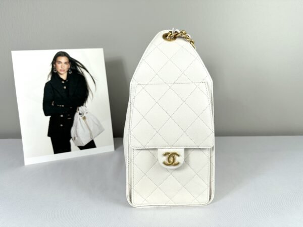 Chanel 25A White Caviar Small 25 Bag