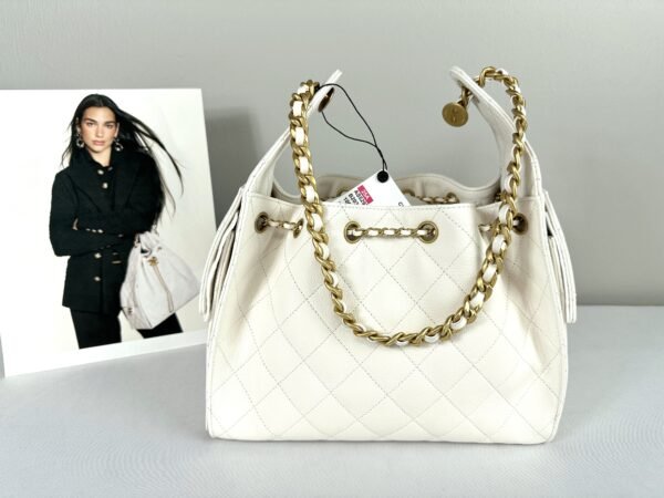 Chanel 25A White Caviar Small 25 Bag