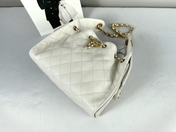 Chanel 25A White Caviar Small 25 Bag