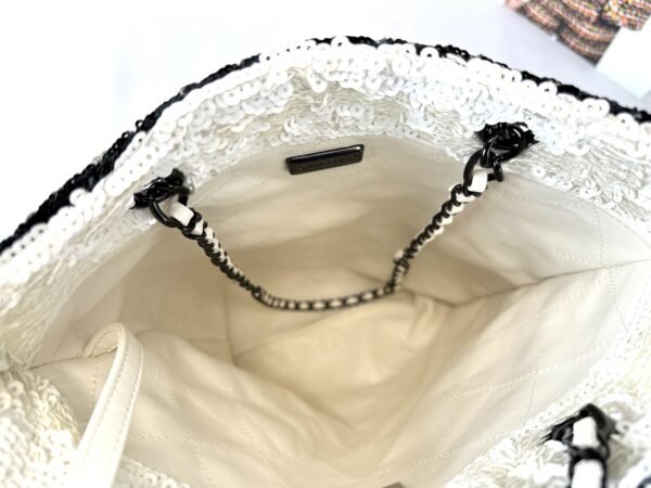 Chanel Super Rare Panda Sequins Tote Bag (15"x 11.5"x 2")