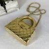 Chanel 25A Gold Calfskin Nano Kelly