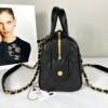 Chanel 25A Black Caviar Small CC Travel Bag