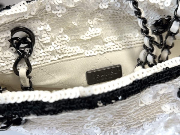 Chanel Super Rare Panda Sequins Tote Bag (15"x 11.5"x 2")