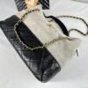 Chanel 25A Grey Suede Hobo Bag