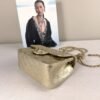 Chanel 25B Gold Caviar CC Adjuster Square Mini