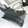 Chanel 25A Black Calfskin Small Shopping Tote