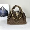 Chanel 25K Dark Brown Suede Small Size 25 Hobo Bag