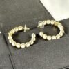 Chanel 24S Pearl Hoop Earrings