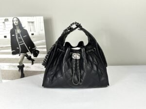 IMG_9787 Chanel 26C Black Caviar Small 25 with Ruthenium Hardware
