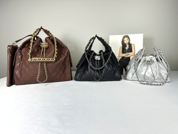 Chanel 26C Black Caviar Small 25 with Ruthenium Hardware