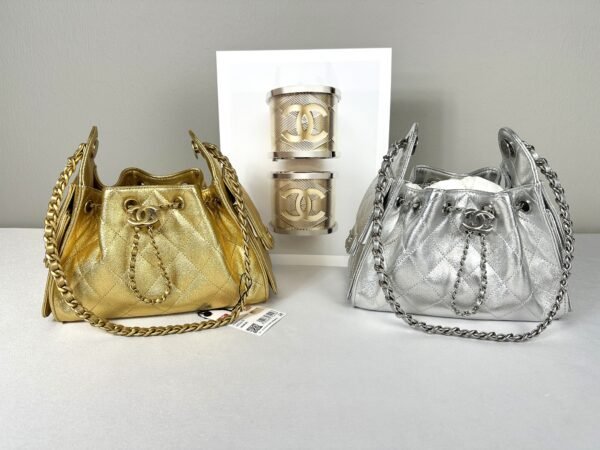 Chanel 26C Gold Caviar Mini 25