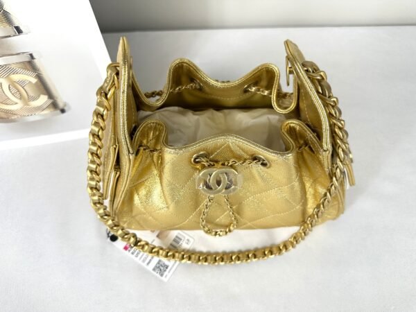 Chanel 26C Gold Caviar Mini 25