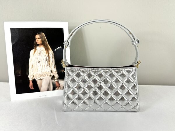 Chanel 26X Silver Hobo Bag