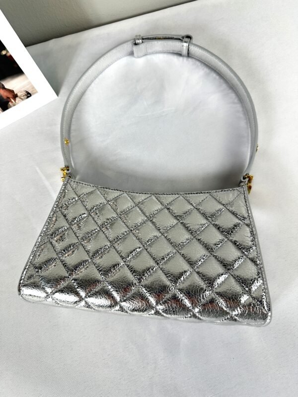 Chanel 26X Silver Hobo Bag