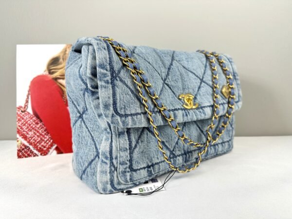Chanel 25K Light Blue Denim Hobo Bag