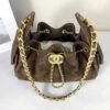 Chanel 26P Dark Brown Suede Mini 25