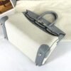 Hermès Gris Pantin Birkin 25 Canvas with Palladium Hardware