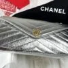 Chanel 26X Christmas Collection Silver Clutch
