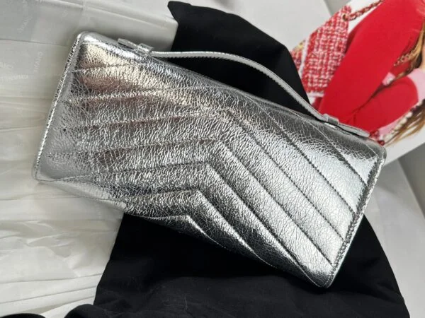 Chanel 26X Christmas Collection Silver Clutch