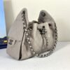 Chanel 26P Grey Caviar Mini 25 Bag with Ruthenium Hardware