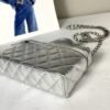 Chanel 26P Silver Caviar Slim Vanity