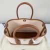 Hermes Canvas Mini Garden Party with Gold Togo leather
