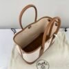 Hermes Canvas Mini Garden Party with Gold Togo leather