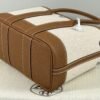 Hermes Canvas Mini Garden Party with Gold Togo leather
