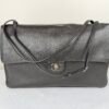 Chanel 26S Black Calfskin Preppy Coco Maxi Flap Bag