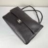 Chanel 26S Black Calfskin Preppy Coco Maxi Flap Bag