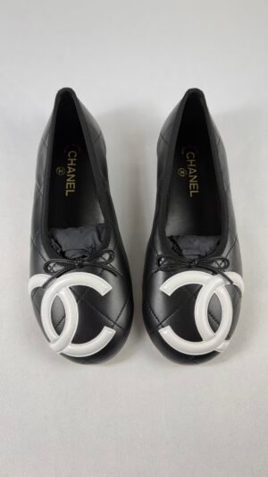 IMG_1742 Chanel 26M Black Cambon Flats