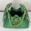Chanel 26A Green Caviar Small 25 Hobo Bag with Shiny Gold Hardware