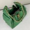 Chanel 26A Green Caviar Small 25 Hobo Bag with Shiny Gold Hardware