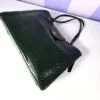 Chanel 26A Emerald Green Croc Embossed Shopping Tote