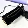 Chanel 26A Black Velvet Tassel Clutch