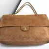 Chanel 26A Camel Suede Souplissimo Maxi Flap （Size : 16" x 10" x 5")