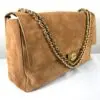 Chanel 26A Camel Suede Souplissimo Maxi Flap （Size : 16" x 10" x 5")