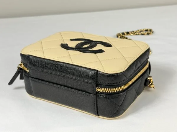 Chanel 26B Beige Caviar Neo Filigree with Chain