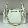 Chanel 26B Mint Caviar Mini 25 with Champagne Gold Hardware