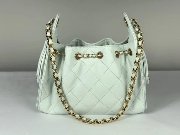 Chanel 26B Mint Caviar Mini 25 with Champagne Gold Hardware
