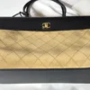 Chanel 26A Beige Suede Urban Essential Shopping Tote