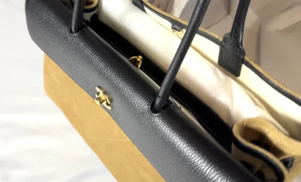 Chanel 26A Beige Suede Urban Essential Shopping Tote