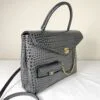 Chanel 26A Dark Grey Croc Embossed Fifth Avenue Tote