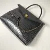 Chanel 26A Dark Grey Croc Embossed Fifth Avenue Tote
