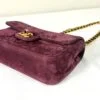 Chanel 26B Burgundy Suede Souplissimo Rectangular Mini