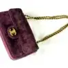 Chanel 26B Burgundy Suede Souplissimo Rectangular Mini