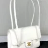 Chanel 26B White Preppy Coco Small Flap Bag
