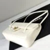 Chanel 26B White Preppy Coco Small Flap Bag