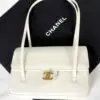 Chanel 26B White Preppy Coco Small Flap Bag