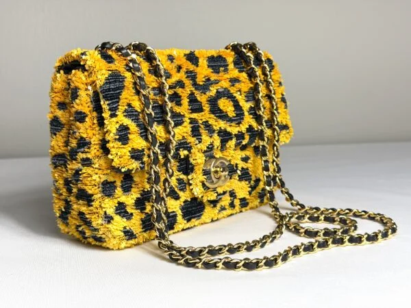 Chanel 26A Leopard Sequins Mini Flap Bag